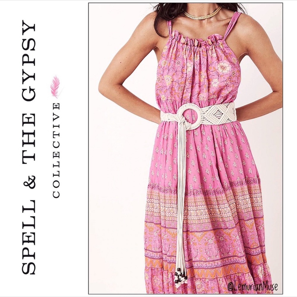NWT Exclusive Spell & The Gypsy Lady Palm Macramé Belt Size M/L
